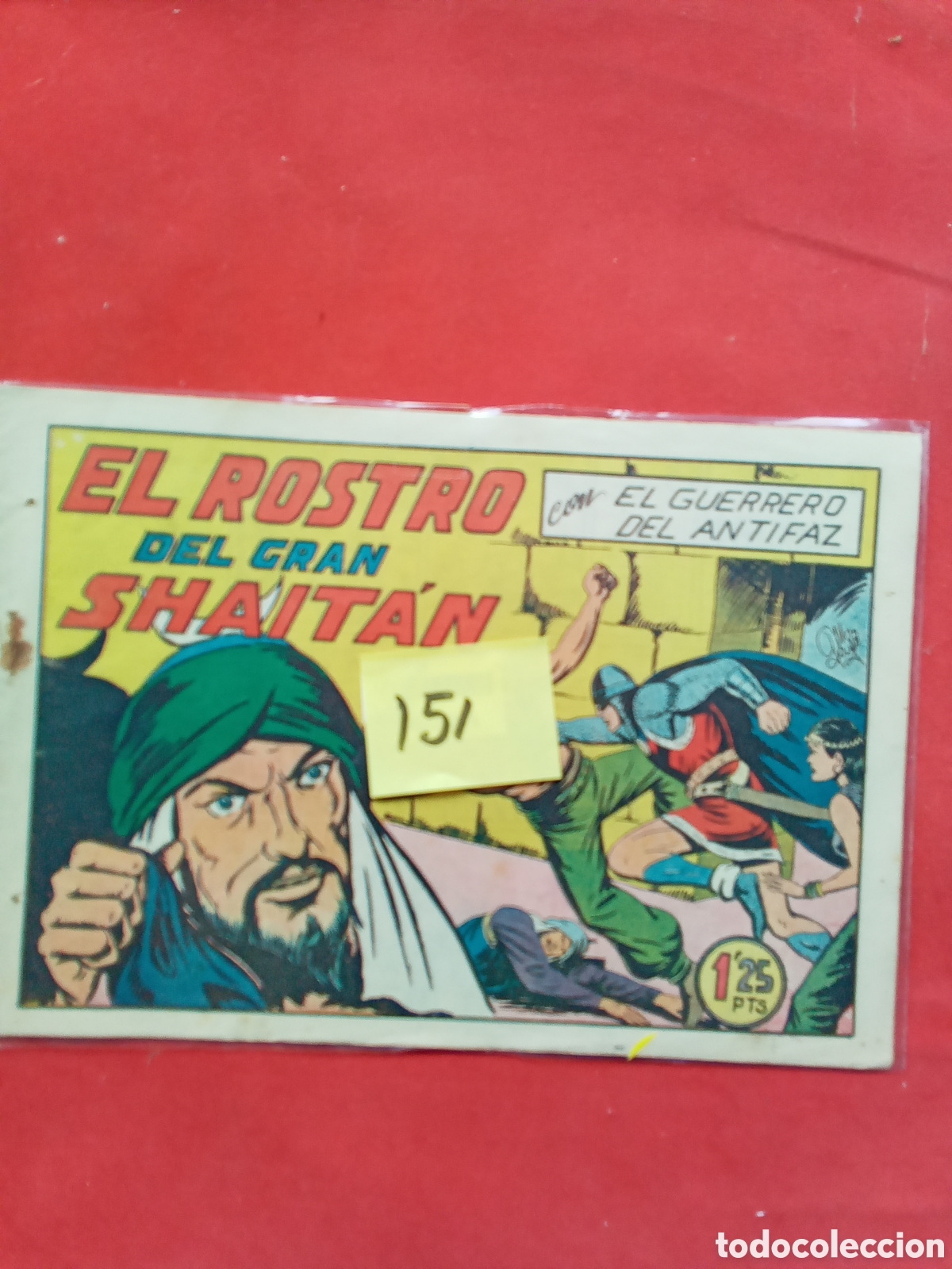 Comics: GUERRERO DEL ANTIFAZ. 151 ORIGINAL . ED. VALENCIANA. .AUTOR : M.GAGO