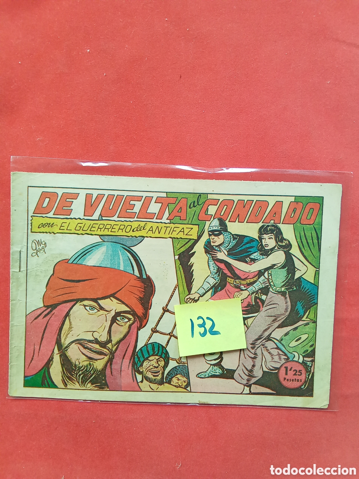 Livros de Banda Desenhada: GUERRERO DEL ANTIFAZ. 132. ORIGINAL . ED. VALENCIANA. .AUTOR : M.GAGO