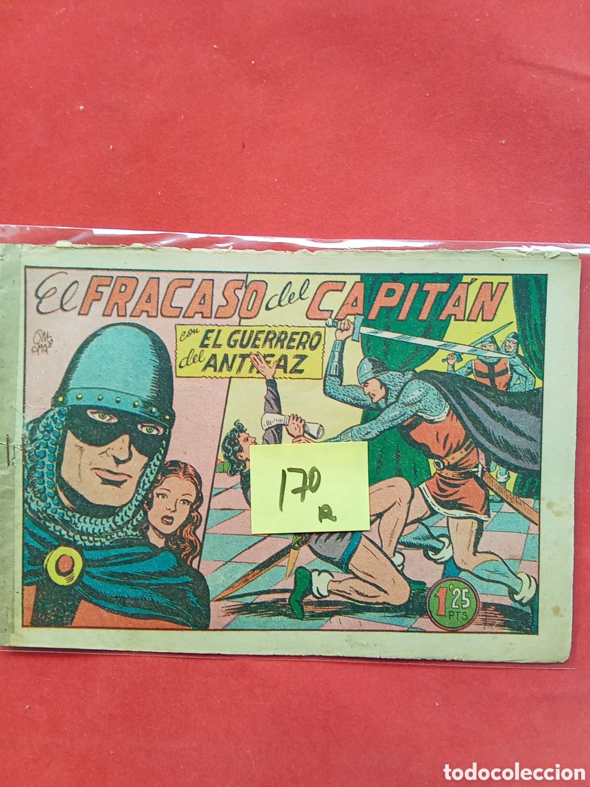 Comics: GUERRERO DEL ANTIFAZ. 170. ORGINAL . ED. VALENCIANA. .AUTOR : M.GAGO