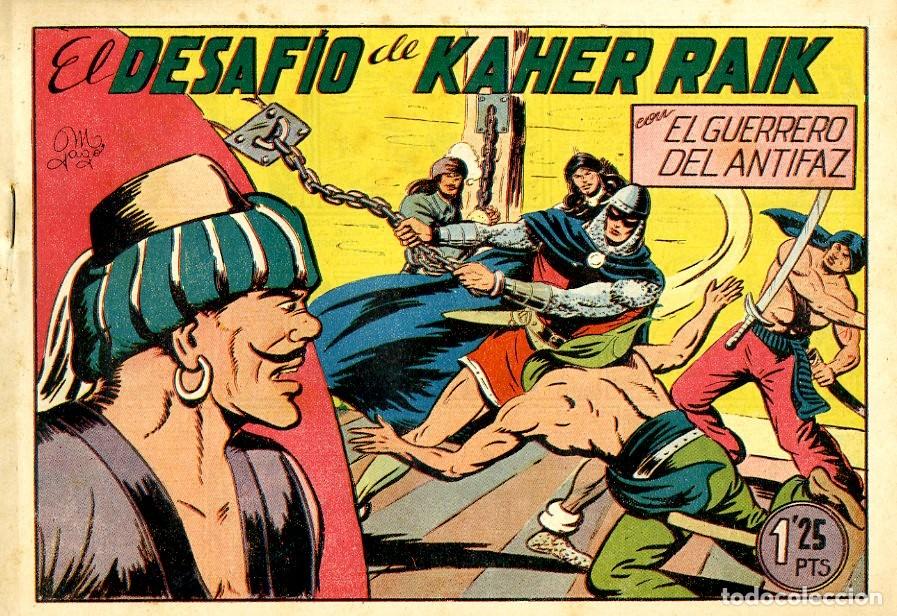 Livros de Banda Desenhada: El Guerreo del Antifaz / El Desaf&iacute;o de Kaher Raik / 1945 / N.136 (A6)