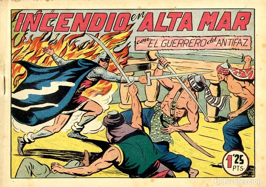 Livros de Banda Desenhada: El Guerreo del Antifaz / Incendio en Alta Mar / 1945 / N.137 (A6)