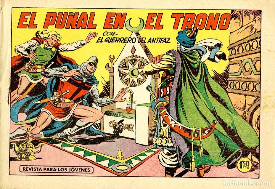 Livros de Banda Desenhada: El Guerreo del Antifaz / El Pu&ntilde;al en el Trono / 1945 / N.444 (A6)
