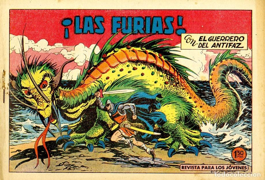 Livros de Banda Desenhada: El Guerreo del Antifaz / &iexcl;Las Furias! / 1945 / N.457 (A6)