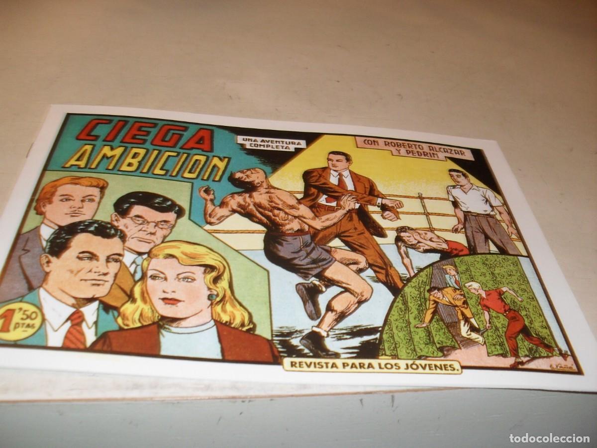 Comics: (FACSIMIL)ROBERTO ALCAZAR 385 CIEGA AMBICION,(DE 1219).VALENCIANA,1940.DE KIOSKO
