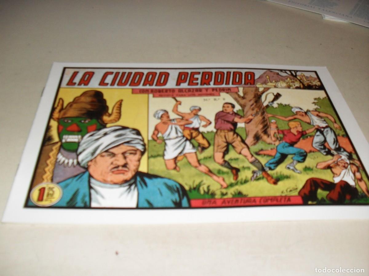 Livros de Banda Desenhada: (FACSIMIL)ROBERTO ALCAZAR 356 LA CIUDAD PERDIDA,(DE 1219).VALENCIANA,1940.DE KIOSKO