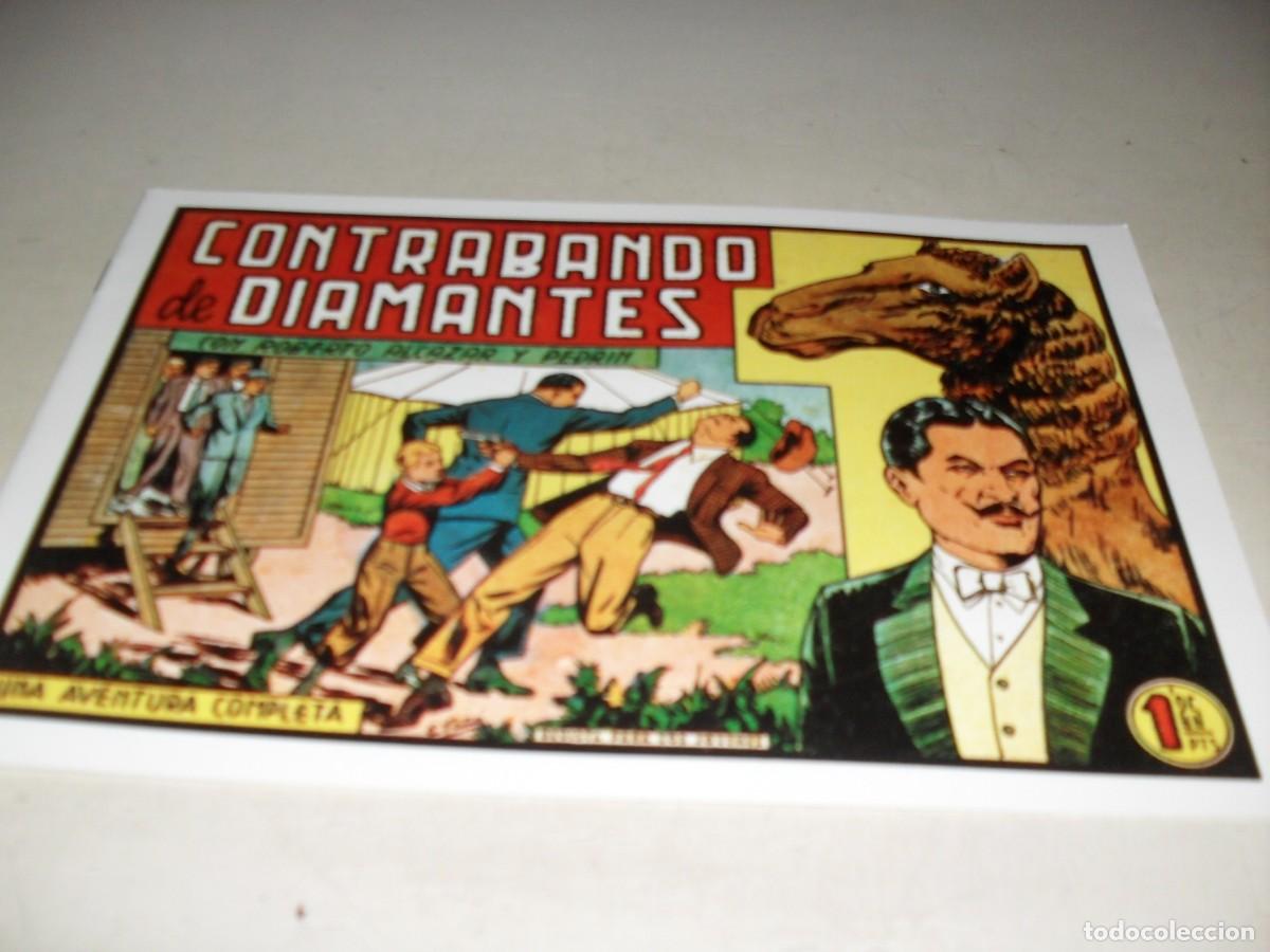 Tebeos: (FACSIMIL)ROBERTO ALCAZAR 345 CONTRABANDO DE DIAMANTES,(DE 1219).VALENCIANA,1940.DE KIOSKO