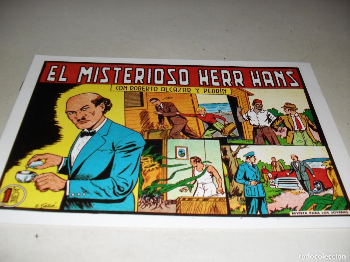 Livros de Banda Desenhada: (FACSIMIL)ROBERTO ALCAZAR 339 EL MISTERIOSO HERR HANS,(DE 1219).VALENCIANA,1940.DE KIOSKO