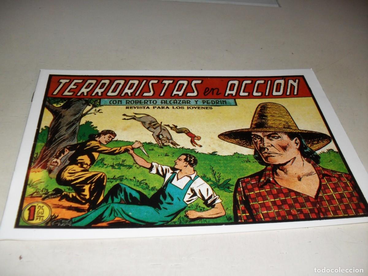 Livros de Banda Desenhada: (FACSIMIL)ROBERTO ALCAZAR 337 TERRORISTAS EN ACCION,(DE 1219).VALENCIANA,1940.DE KIOSKO