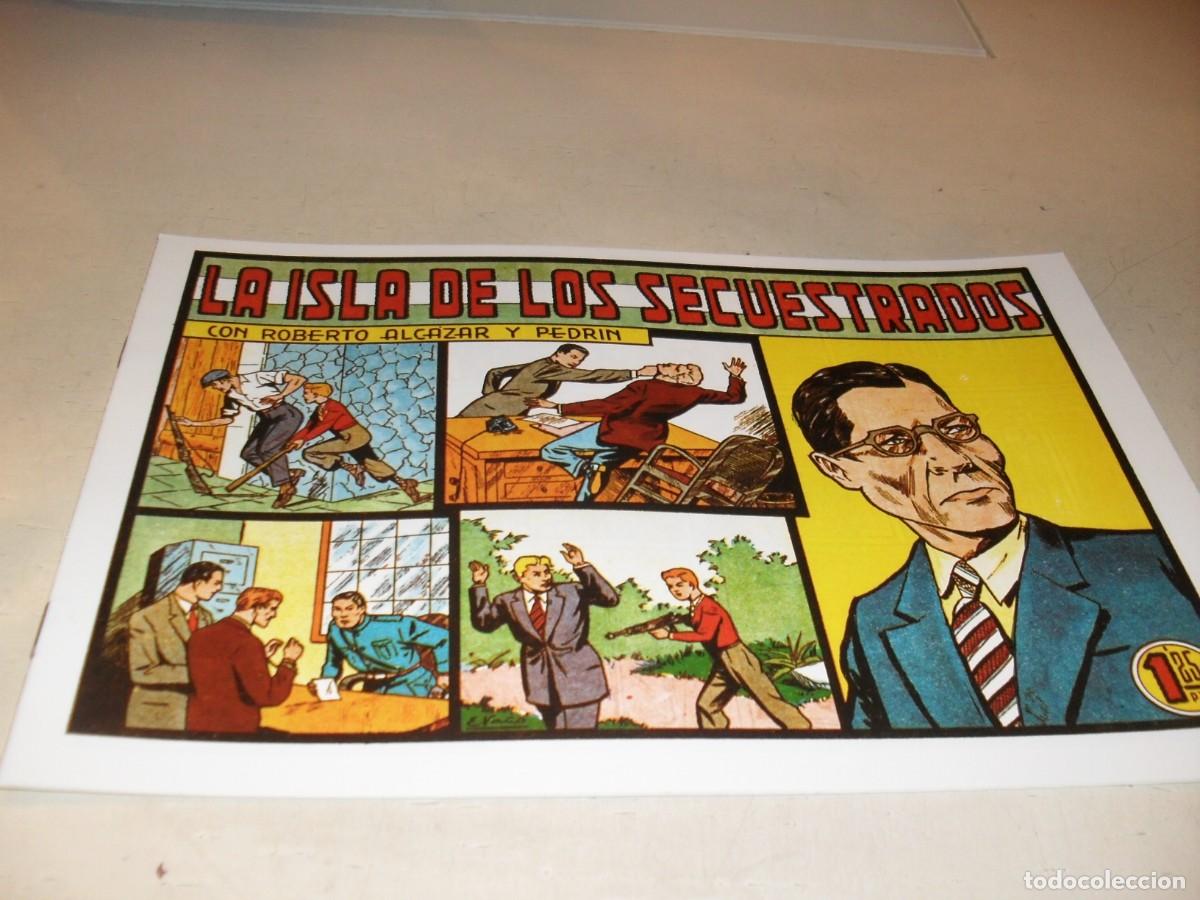 Livros de Banda Desenhada: (FACSIMIL)ROBERTO ALCAZAR 314 LA ISLA DE LOS SECUESTRADOS,(DE 1219).VALENCIANA,1940.DE KIOSKO