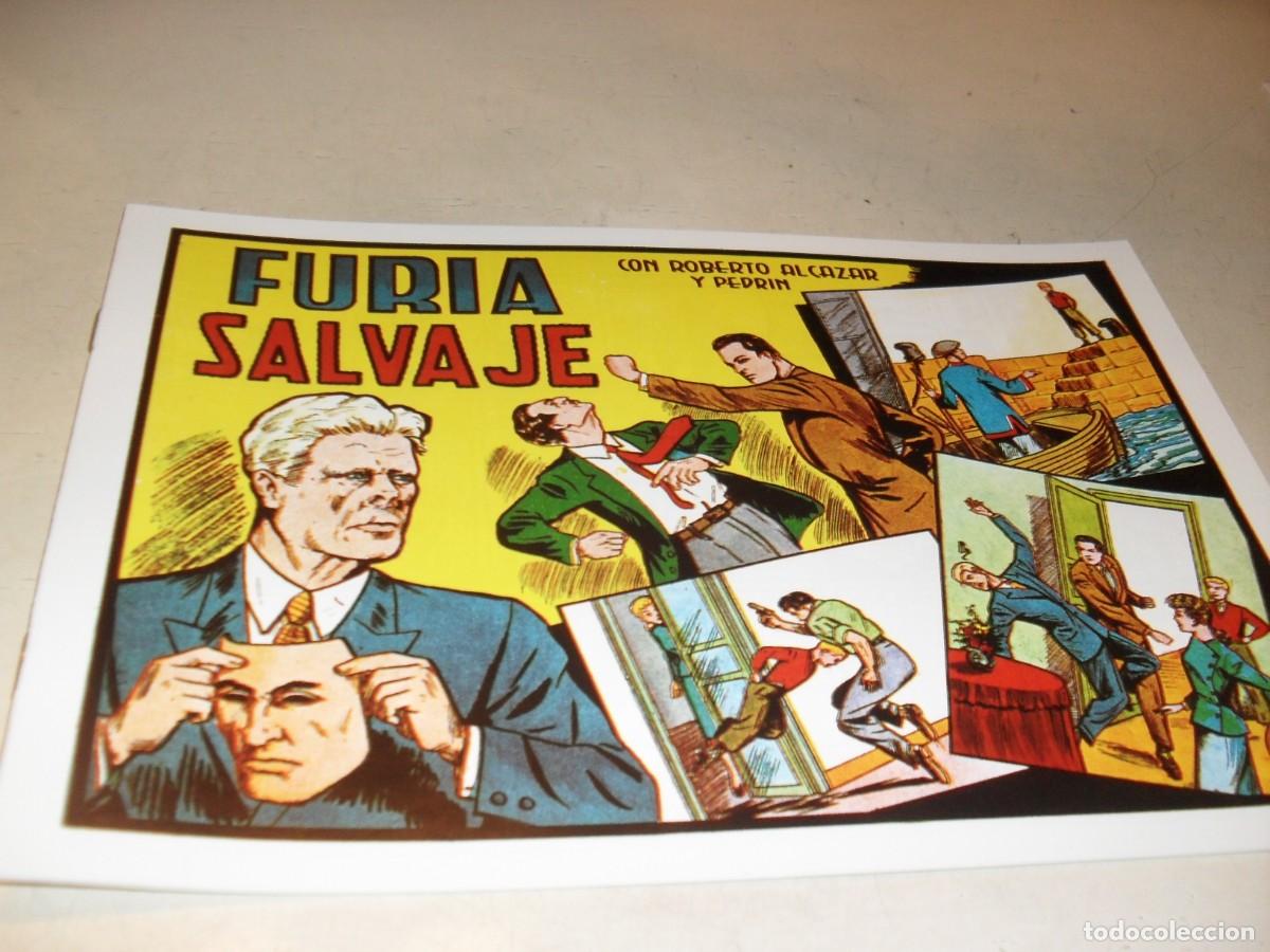 Livros de Banda Desenhada: (FACSIMIL)ROBERTO ALCAZAR 310 FURIA SALVAJE,(DE 1219).VALENCIANA,1940.DE KIOSKO