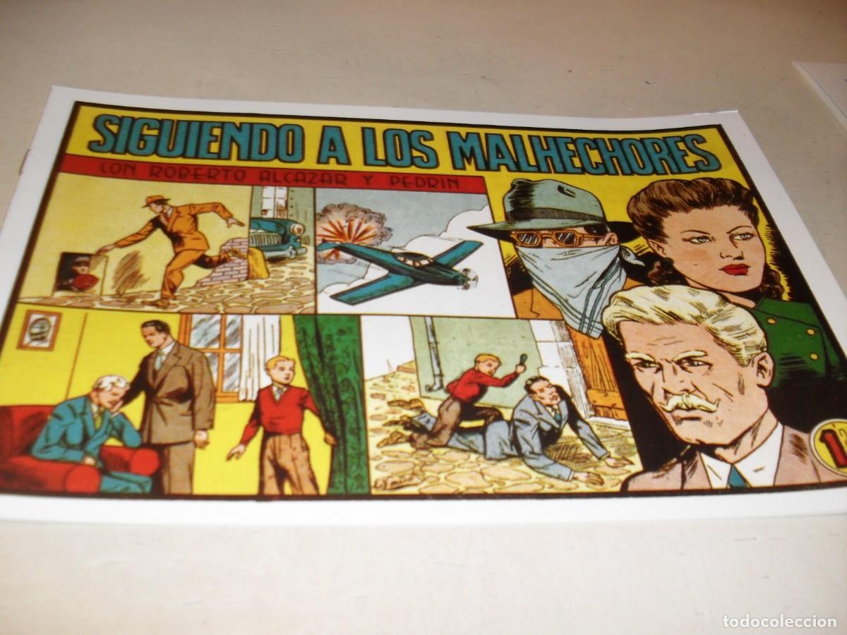 Livros de Banda Desenhada: (FACSIMIL)ROBERTO ALCAZAR 309 SIGUIENDO A LOS MALHECHORES,(DE 1219).VALENCIANA,1940.DE KIOSKO