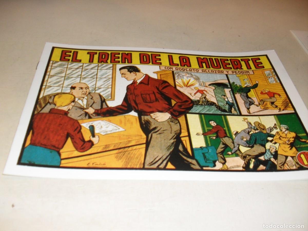 Livros de Banda Desenhada: (FACSIMIL)ROBERTO ALCAZAR 308 EL TREN DE LA MUERTE,(DE 1219).VALENCIANA,1940.DE KIOSKO