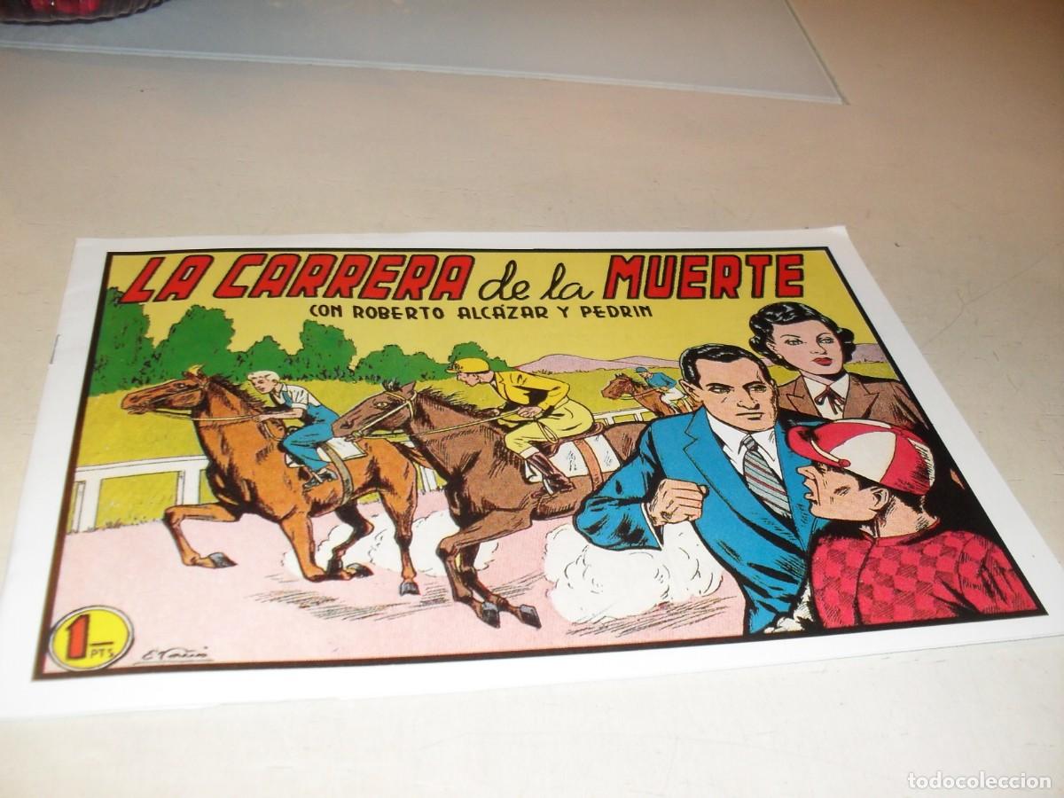 Livros de Banda Desenhada: (FACSIMIL)ROBERTO ALCAZAR 300 LA CARRERA DE LA MUERTE,(DE 1219).VALENCIANA,1940.DE KIOSKO
