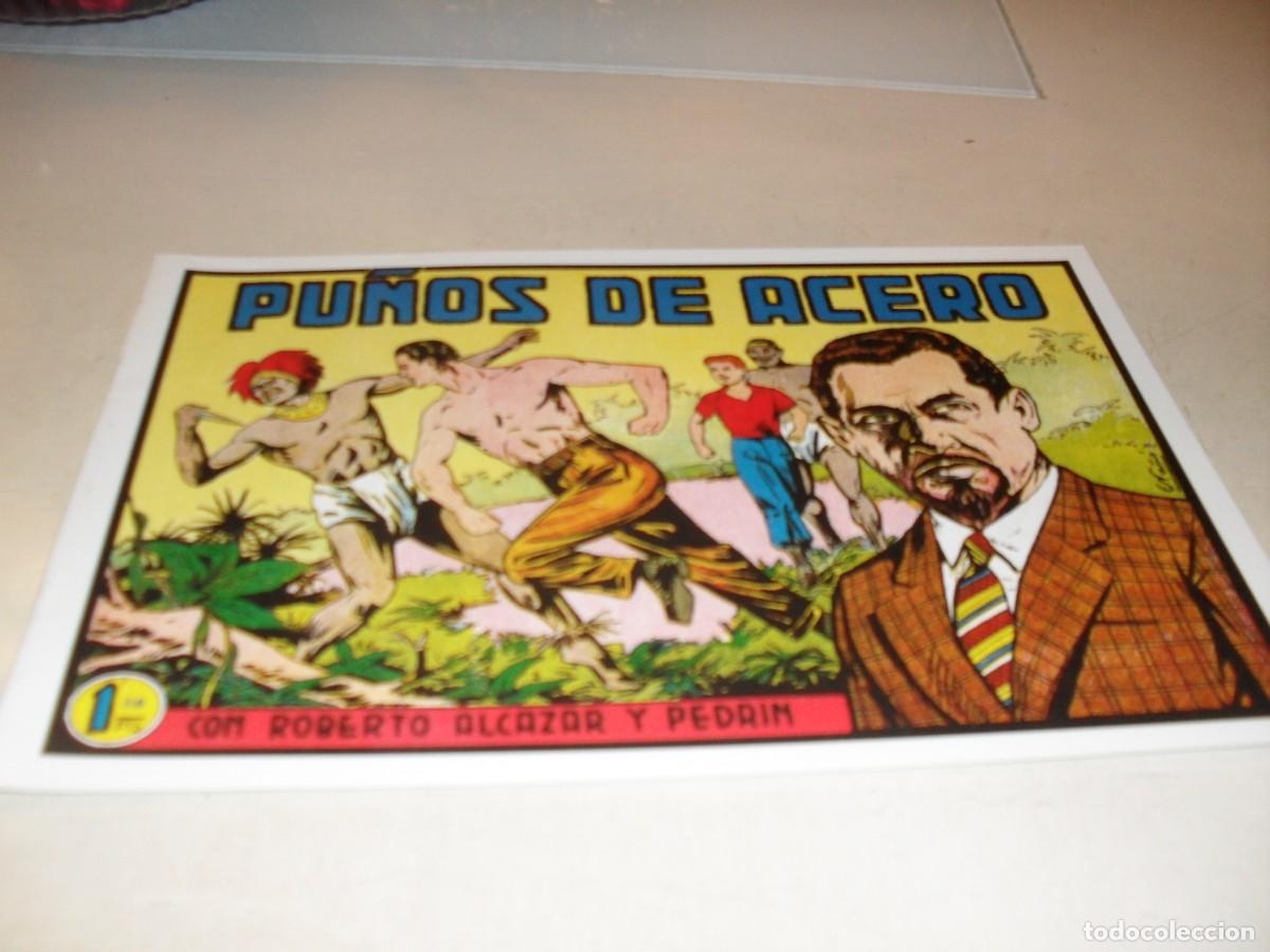 Comics: (FACSIMIL)ROBERTO ALCAZAR 282 PU&Ntilde;OS DE ACERO,(DE 1219).VALENCIANA,1940.DE KIOSKO