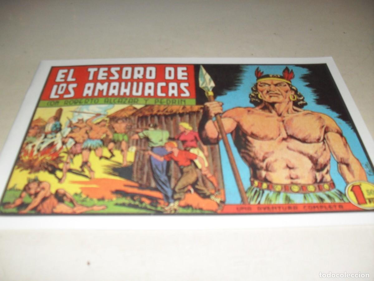 Comics: (FACSIMIL)ROBERTO ALCAZAR 214 EL TESORO DE LOS AMAHUACAS,(DE 1219).VALENCIANA,1940.DE KIOSKO