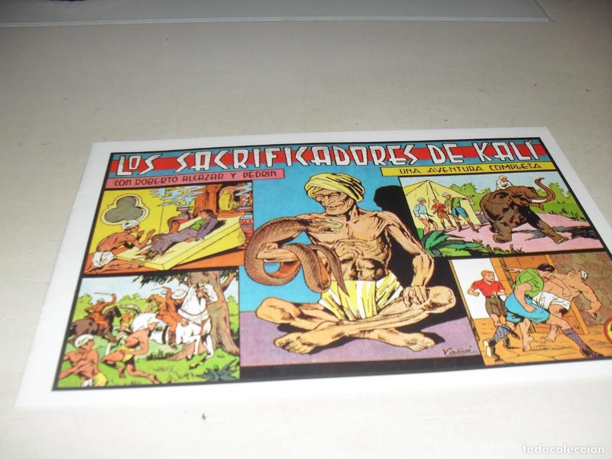 Comics: (FACSIMIL)ROBERTO ALCAZAR 199 LOS SACRIFICADORES DE KALI,(DE 1219).VALENCIANA,1940.DE KIOSKO