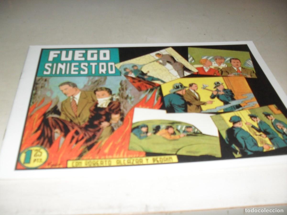 Tebeos: (FACSIMIL)ROBERTO ALCAZAR 162 FUEGO SINIESTRO,(DE 1219).VALENCIANA,1940.DE KIOSKO