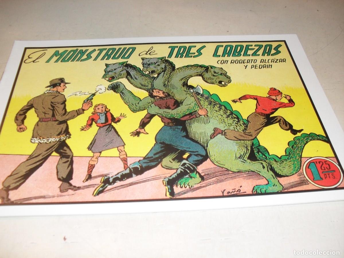 BDs: (FACSIMIL)ROBERTO ALCAZAR 152 EL MONSTRUO DE TRES CABEZAS,(DE 1219).VALENCIANA,1940.DE KIOSKO
