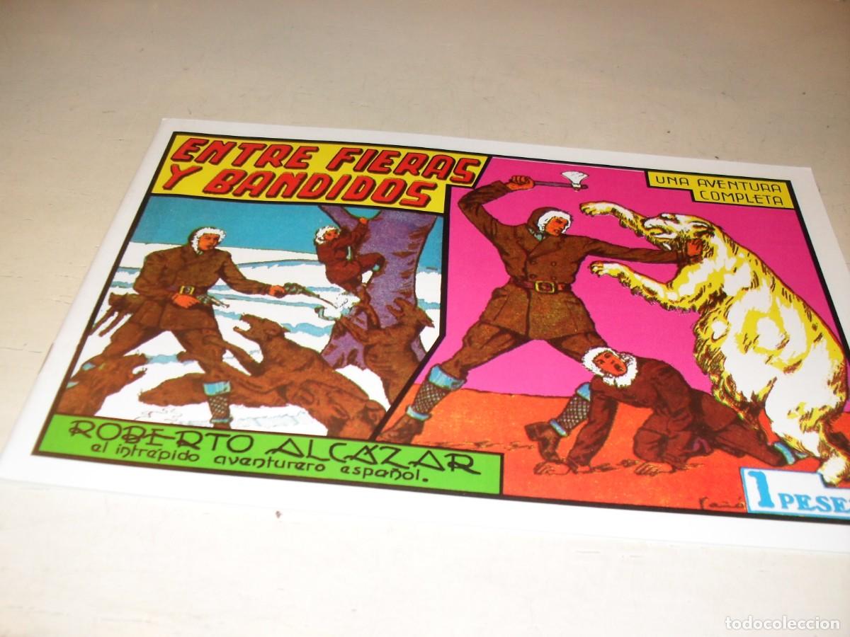 Livros de Banda Desenhada: (FACSIMIL)ROBERTO ALCAZAR 87 ENTRE FIERAS Y BANDIDOS,(DE 1219).VALENCIANA,1940.DE KIOSKO