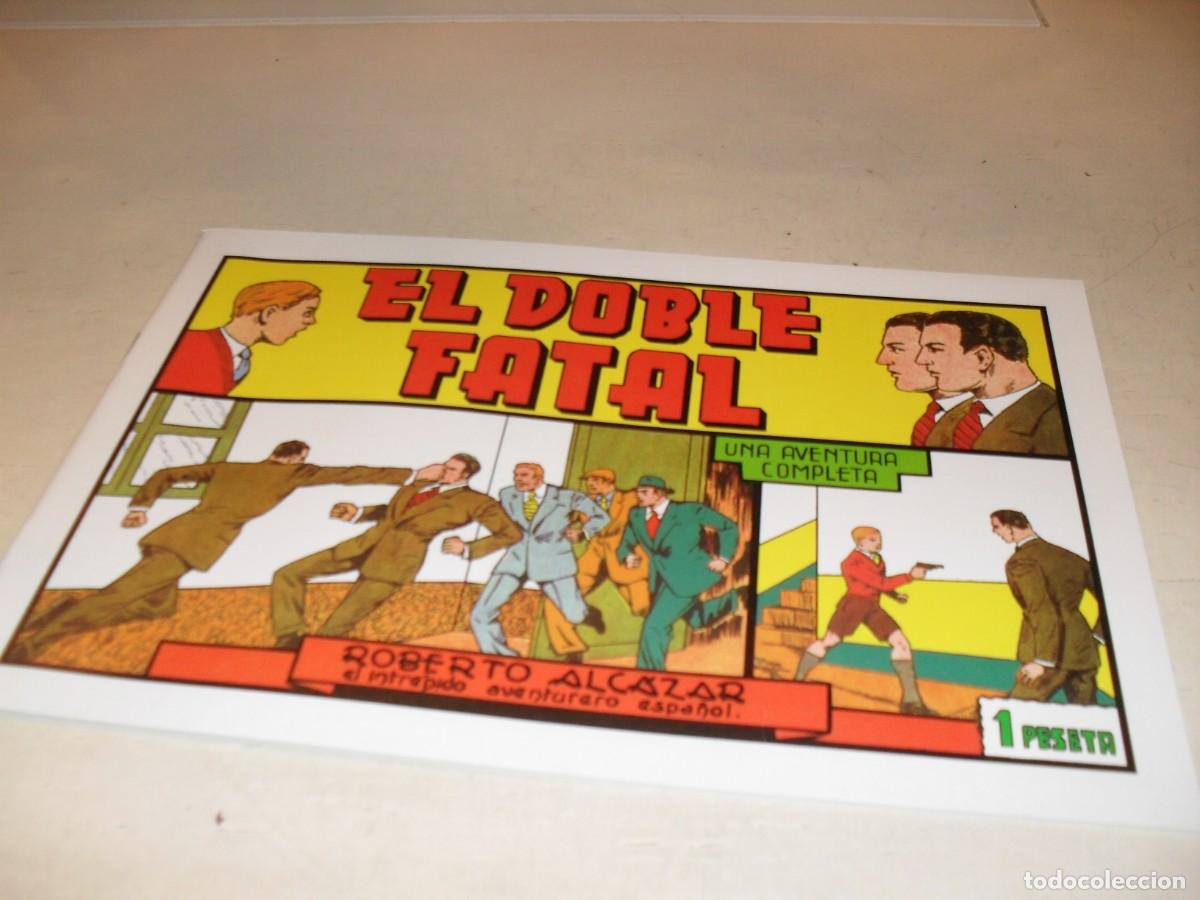 Livros de Banda Desenhada: (FACSIMIL)ROBERTO ALCAZAR 82 EL DOBLE FATAL,(DE 1219).VALENCIANA,1940.DE KIOSKO