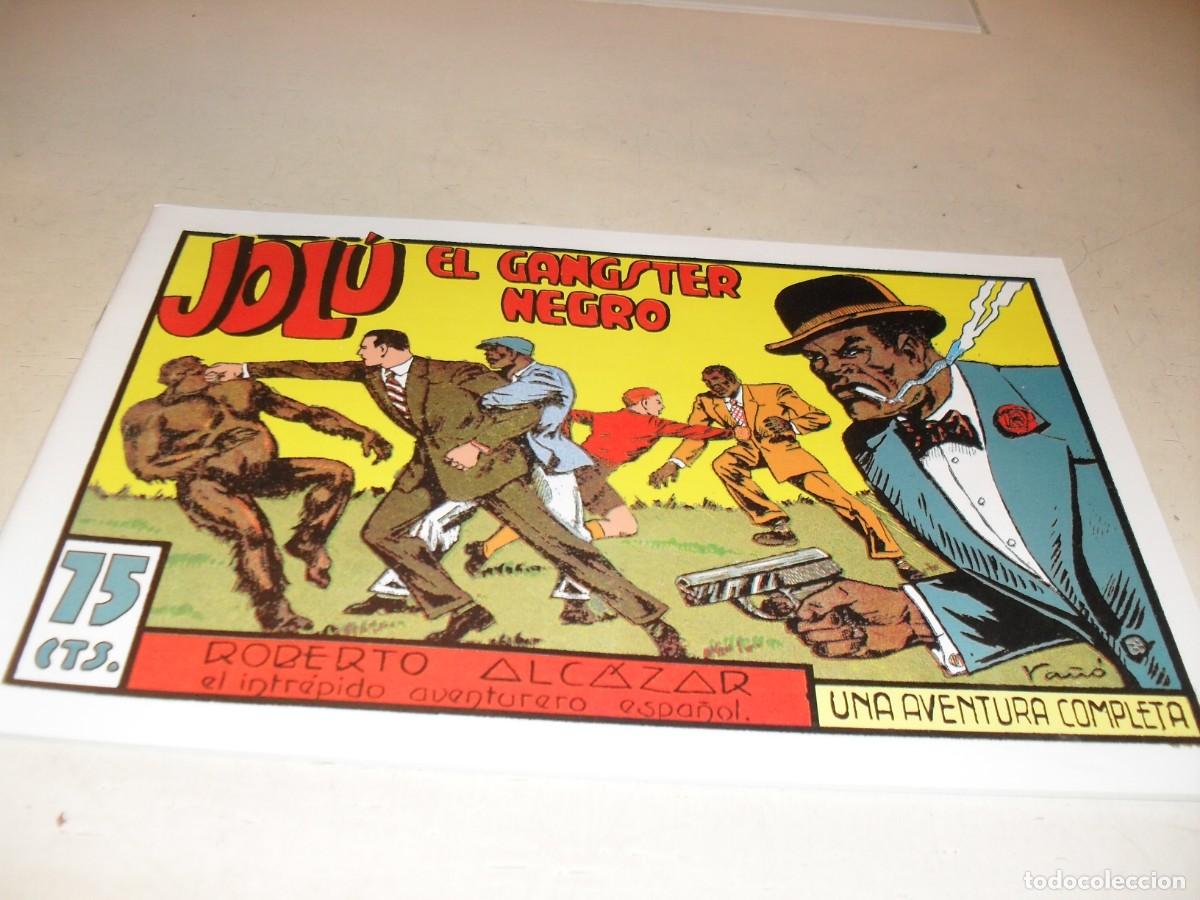 Livros de Banda Desenhada: (FACSIMIL)ROBERTO ALCAZAR 80 JOLU,EL GANGSTER NEGRO,(DE 1219).VALENCIANA,1940.DE KIOSKO