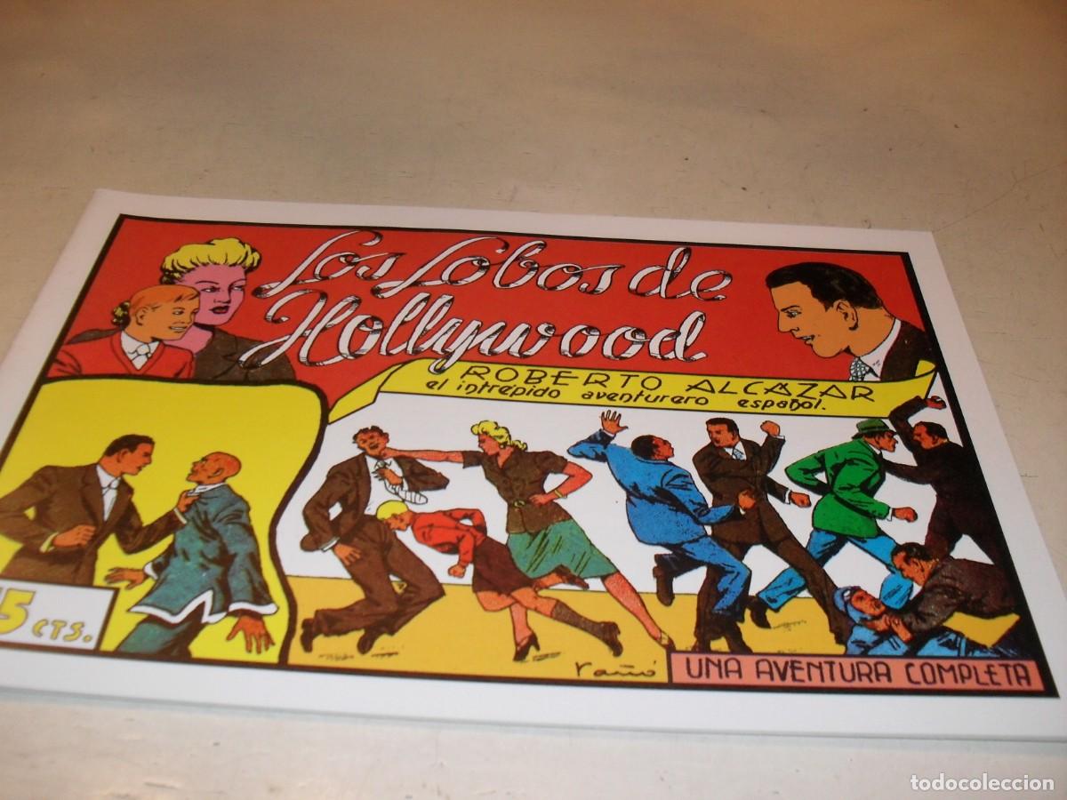 Livros de Banda Desenhada: (FACSIMIL)ROBERTO ALCAZAR 79 LOS LOBOS DE HOLLYWOOD,(DE 1219).VALENCIANA,1940.DE KIOSKO