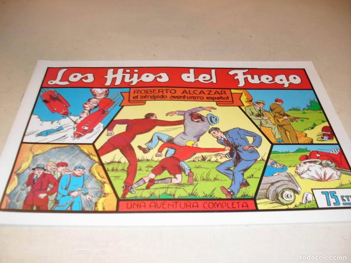 Livros de Banda Desenhada: (FACSIMIL)ROBERTO ALCAZAR 67 LOS HIJOS DEL FUEGO,(DE 1219).VALENCIANA,1940.DE KIOSKO