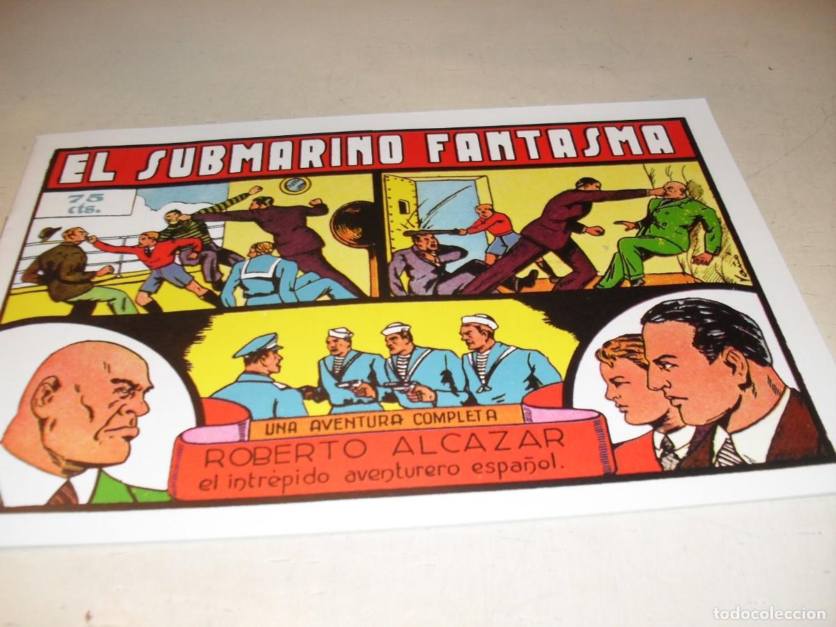 Livros de Banda Desenhada: (FACSIMIL)ROBERTO ALCAZAR 64 EL SUBMARINO FANTASMA,(DE 1219).VALENCIANA,1940.DE KIOSKO