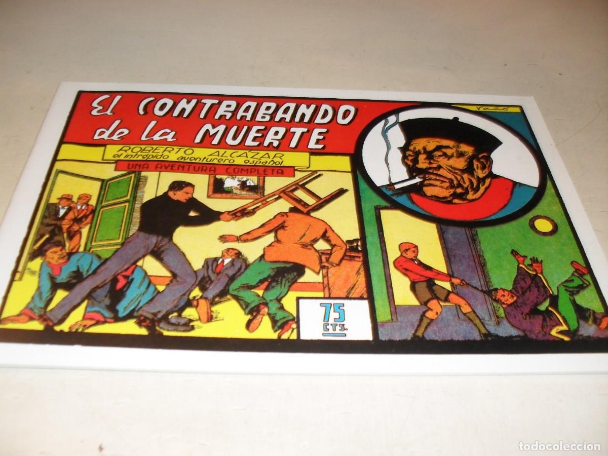 Livros de Banda Desenhada: (FACSIMIL)ROBERTO ALCAZAR 49 EL CONTRABANDO DE LA MUERTE,(DE 1219).VALENCIANA,1940.DE KIOSKO