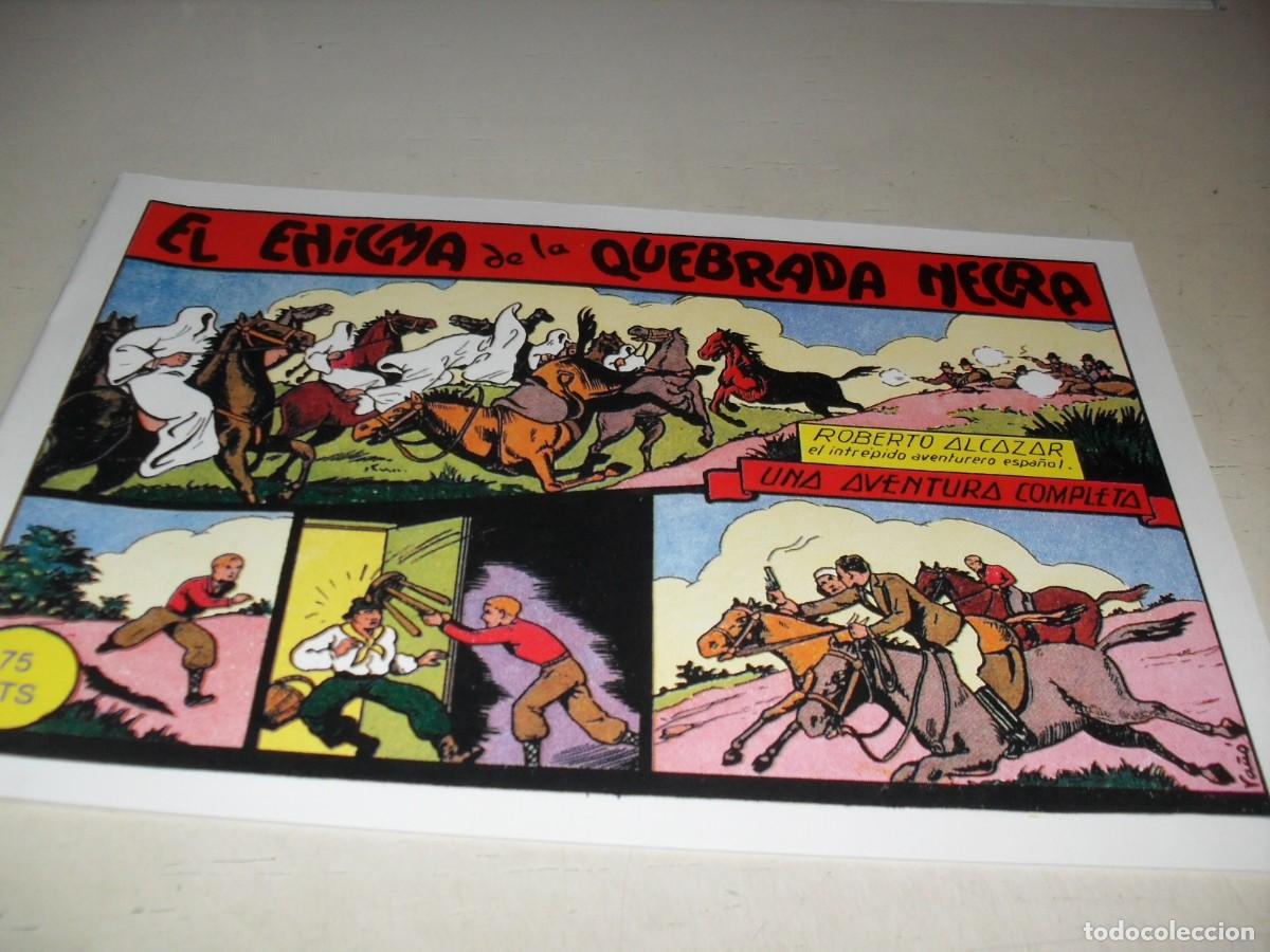 Comics: (FACSIMIL)ROBERTO ALCAZAR 31 EL ENIGMA DE LA QUEBRADA NEGRA,(DE 1219).VALENCIANA,1940.DE KIOSKO