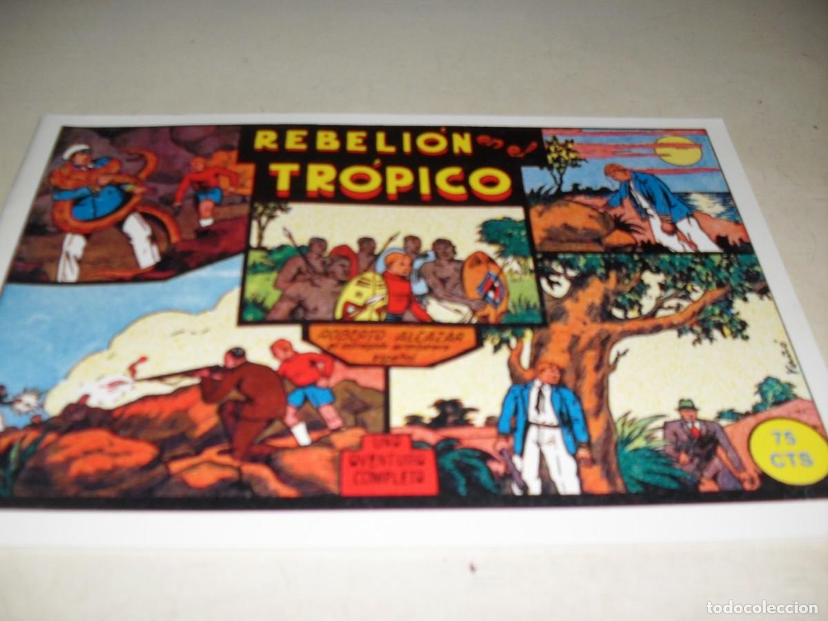 Comics: (FACSIMIL)ROBERTO ALCAZAR 25 REBELION EN EL TROPICO,(DE 1219).VALENCIANA,1940.DE KIOSKO