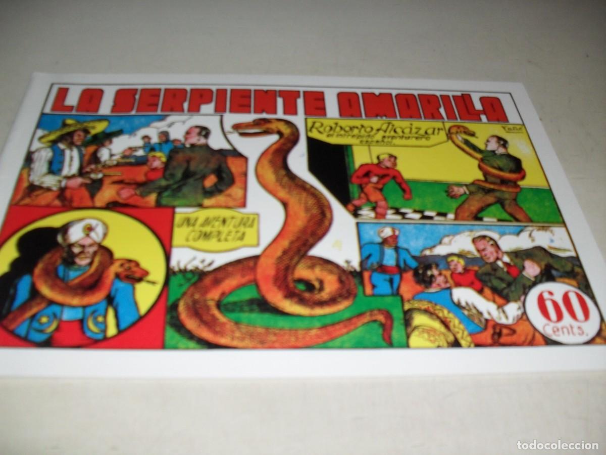 Comics: (FACSIMIL)ROBERTO ALCAZAR 9,PRIMEROS N&ordm;,LA SERPIENTE AMARILLA,(DE 1219).VALENCIANA,1940.DE KIOSKO