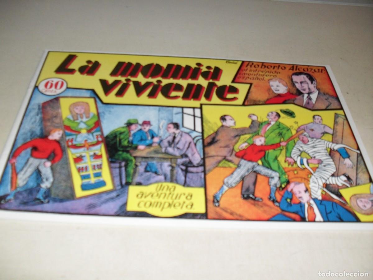 Comics: (FACSIMIL)ROBERTO ALCAZAR 6,PRIMEROS N&ordm;,LA MOMIA VIVIENTE,(DE 1219).VALENCIANA,1940.DE KIOSKO
