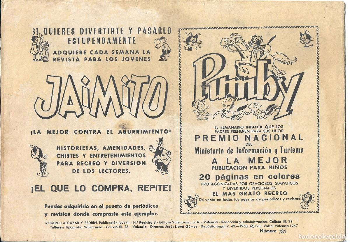 Tebeos: ROBERTO ALCAZAR ORIGINAL - NUM 781 - Foto 2