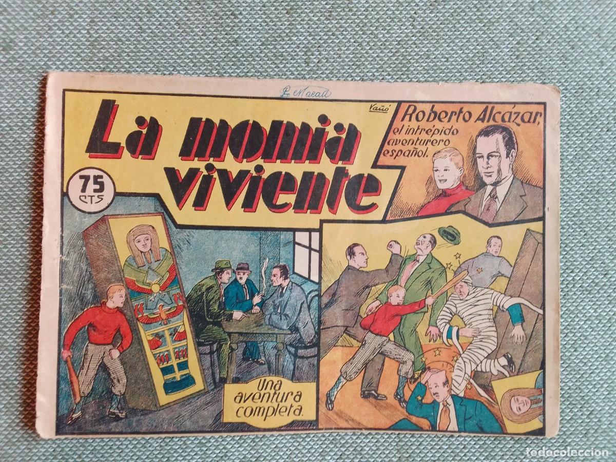 Tebeos: LA MOMIA VIVIENTE. ROBERTO ALCAZAR.EDITORIAL VALENCIANA.