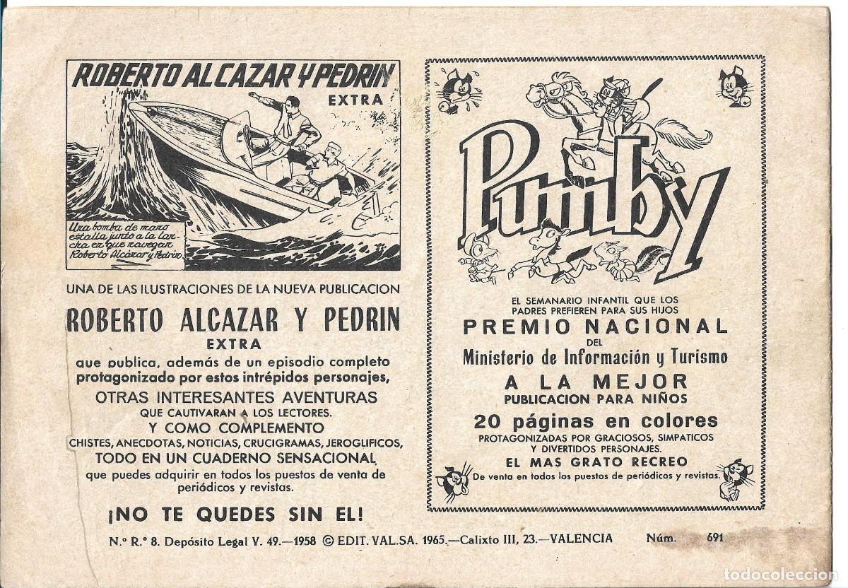 Tebeos: ROBERTO ALCAZAR ORIGINAL - NUM 691 - Foto 2