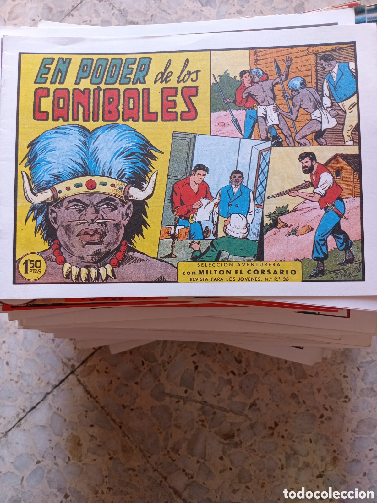 Tebeos: MILTON EL CORSARIO EN PODER DE LOS CANIBALES 44 - Foto 1