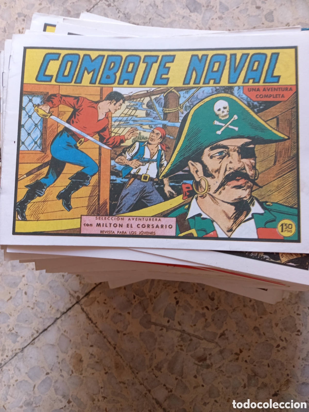 Tebeos: MILTON EL CORSARIO COMBATE NAVAL 68 - Foto 1