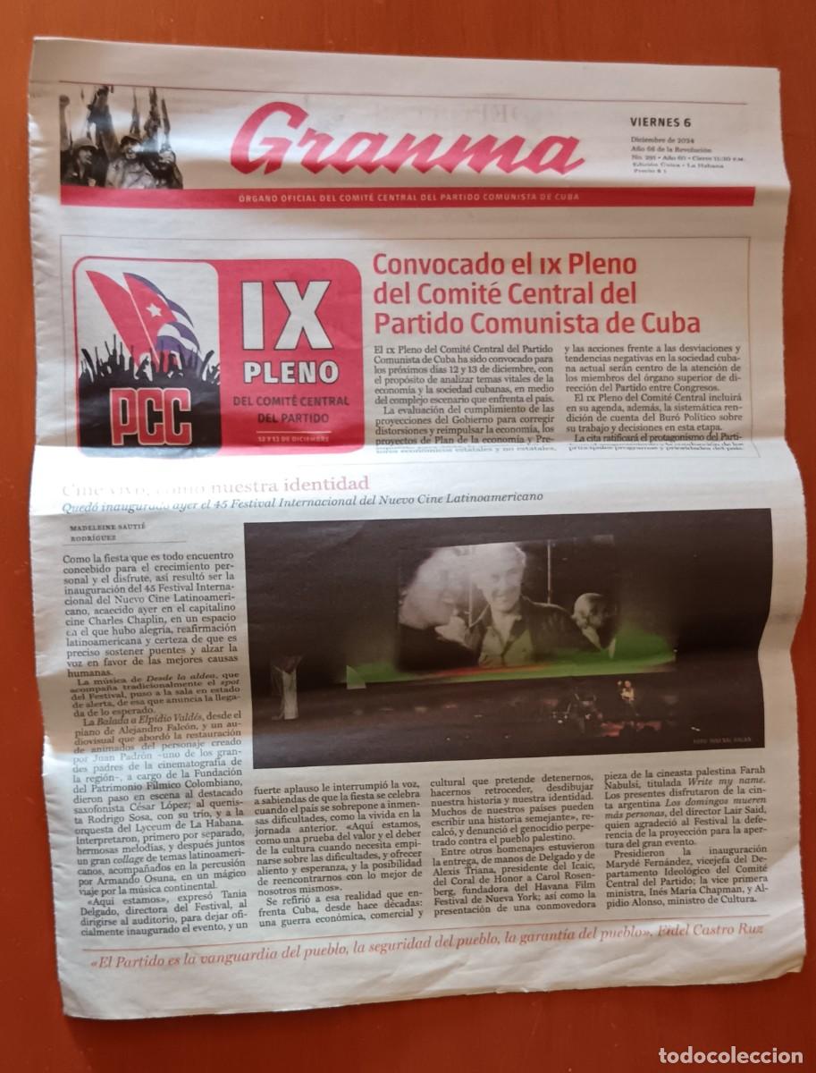 Tebeos: Granma-6 Dic 2024-Cuba - Foto 1
