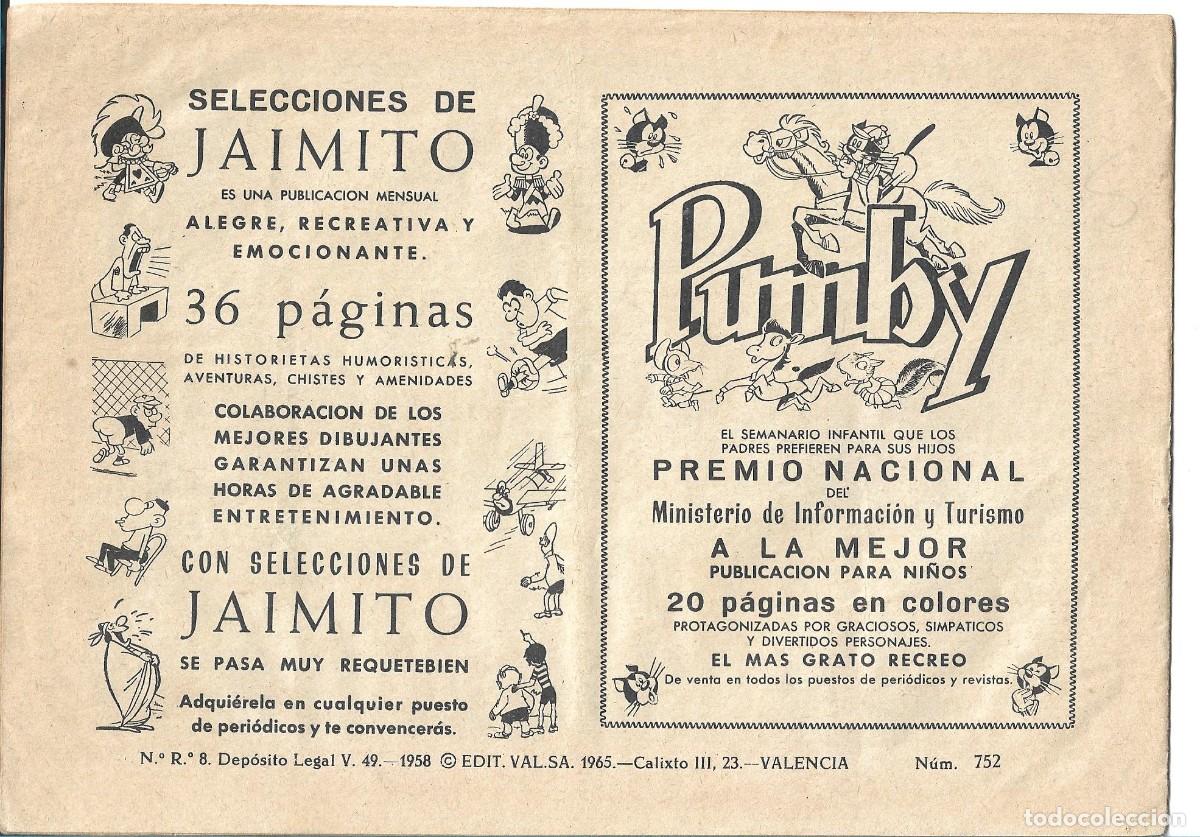 Tebeos: ROBERTO ALCAZAR ORIGINAL - NUM 752 - Foto 2