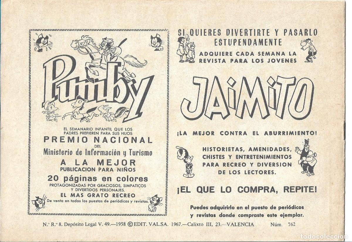 Tebeos: ROBERTO ALCAZAR ORIGINAL - NUM 762 - Foto 2
