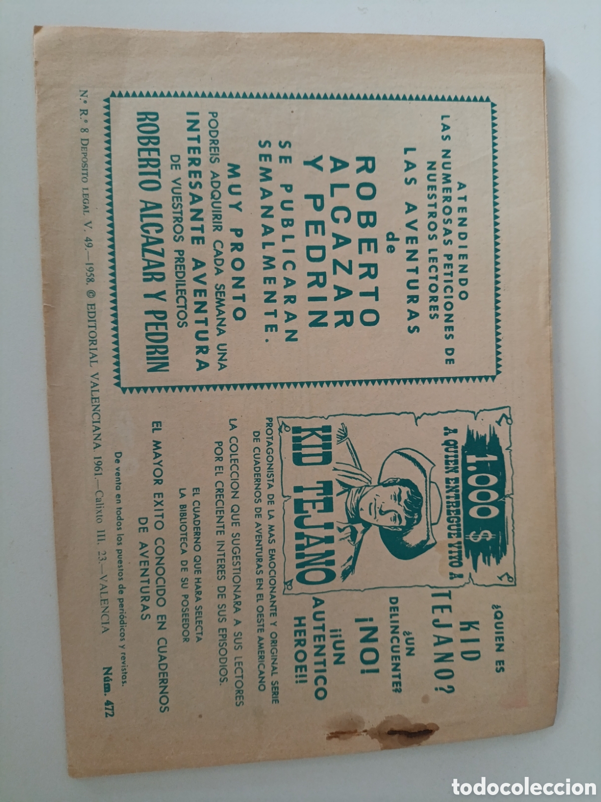 Tebeos: Roberto Alcazar y Pedrin n&uacute;m 472 - Foto 2