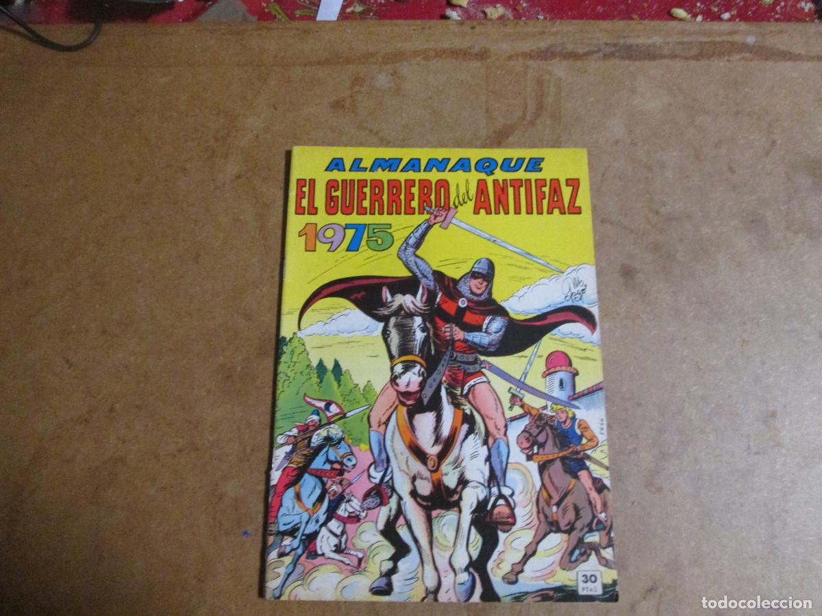 BDs: el guerrero del antifaz, almanaque 1975, original editorial valenciana,