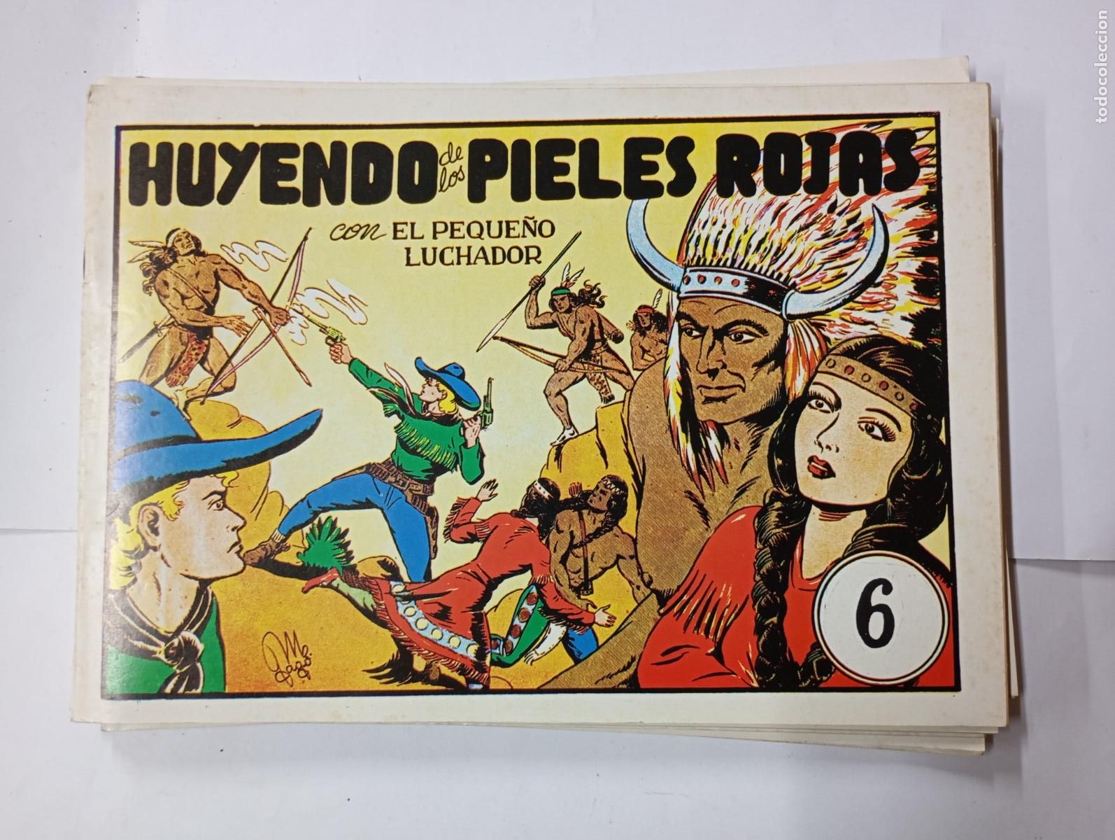 Tebeos: EL PEQUE&Ntilde;O LUCHADOR N&ordm; 6. HUYENDO DE LOS PIELES ROJAS. EDITORIAL VALENCIANA. TDKR56