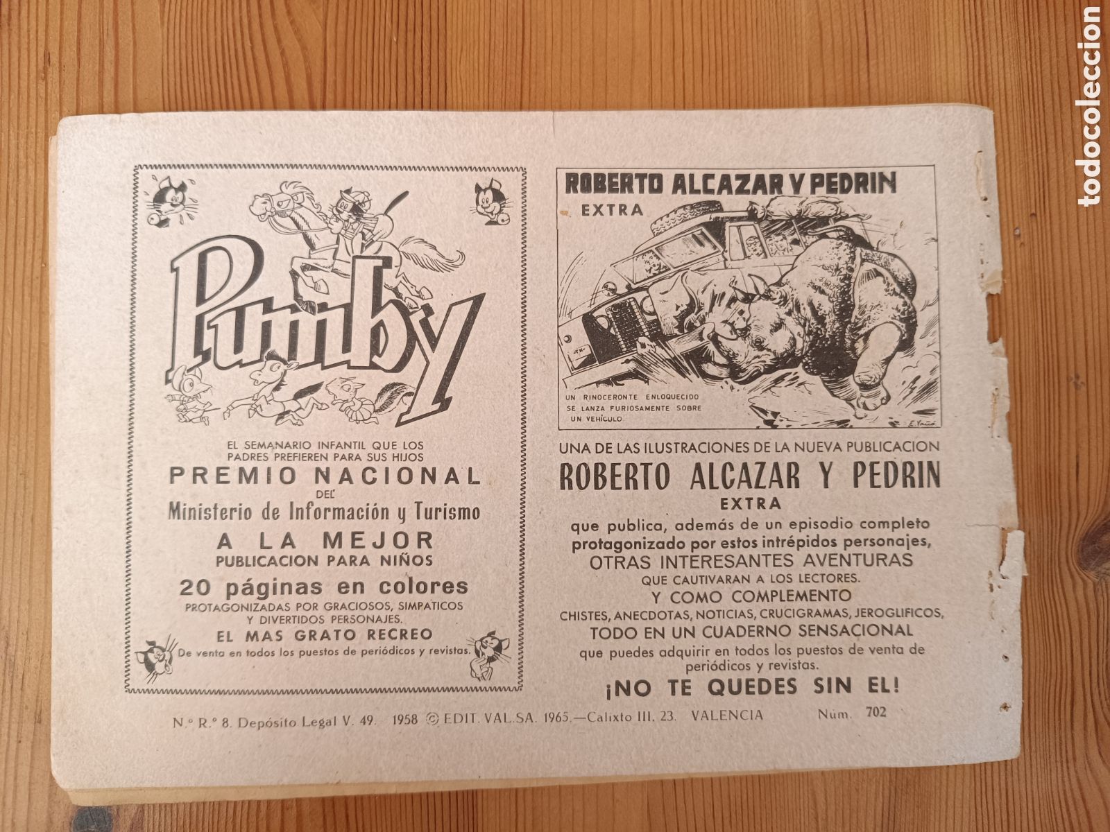 Tebeos: Roberto Alc&aacute;zar y Pedr&iacute;n. N&uacute;m.702 - Foto 2