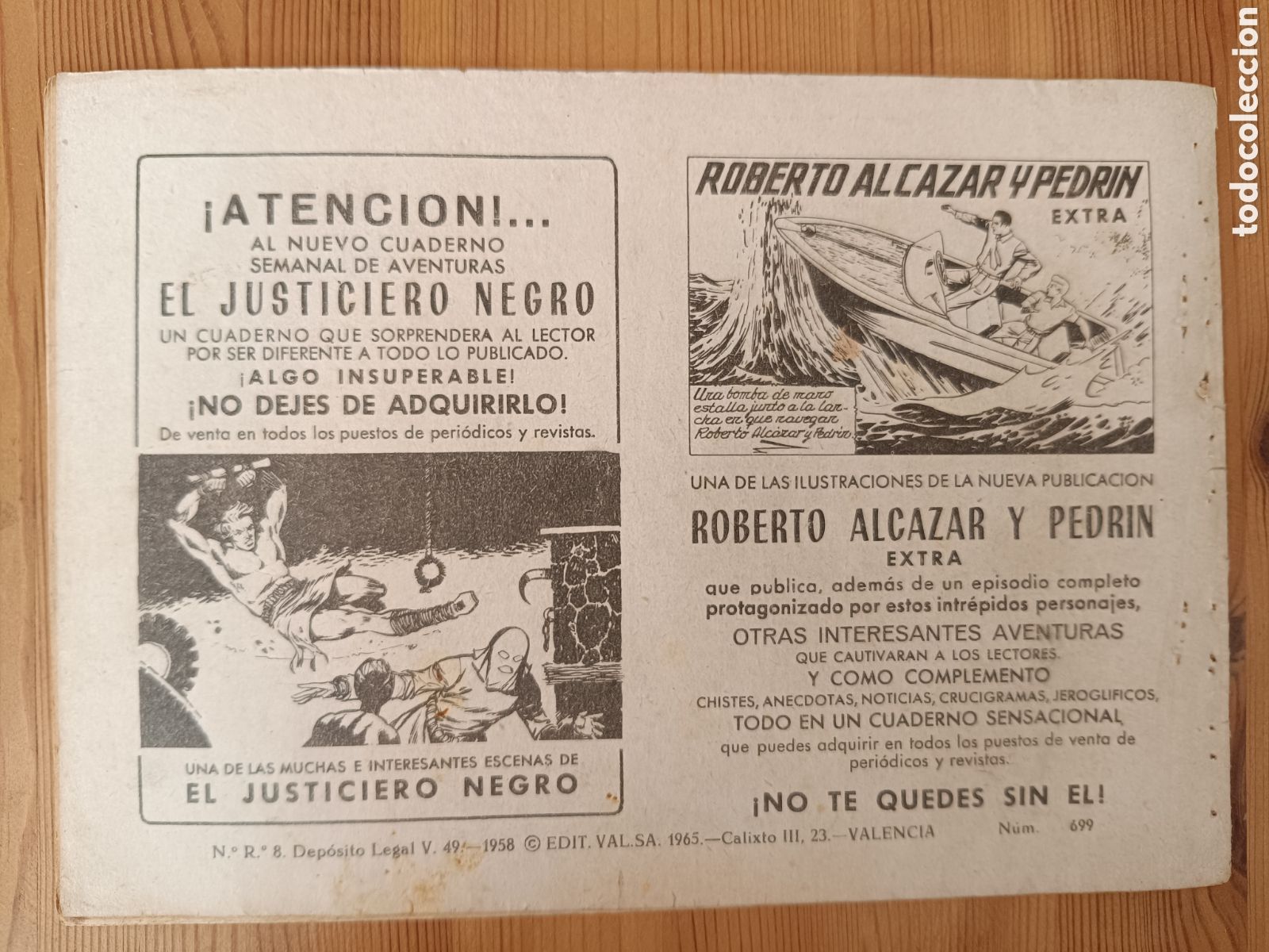 Tebeos: Roberto Alc&aacute;zar y Pedr&iacute;n. N&uacute;m.699 - Foto 2