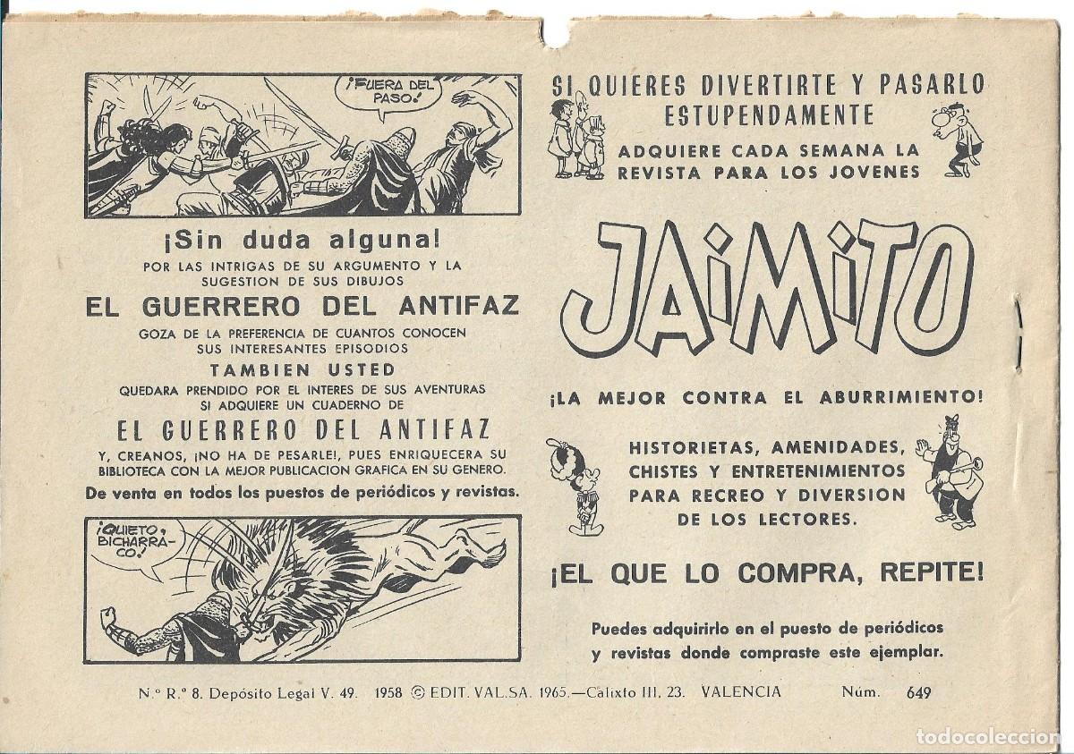 Tebeos: ROBERTO ALCAZAR ORIGINAL - NUM 649 - Foto 2