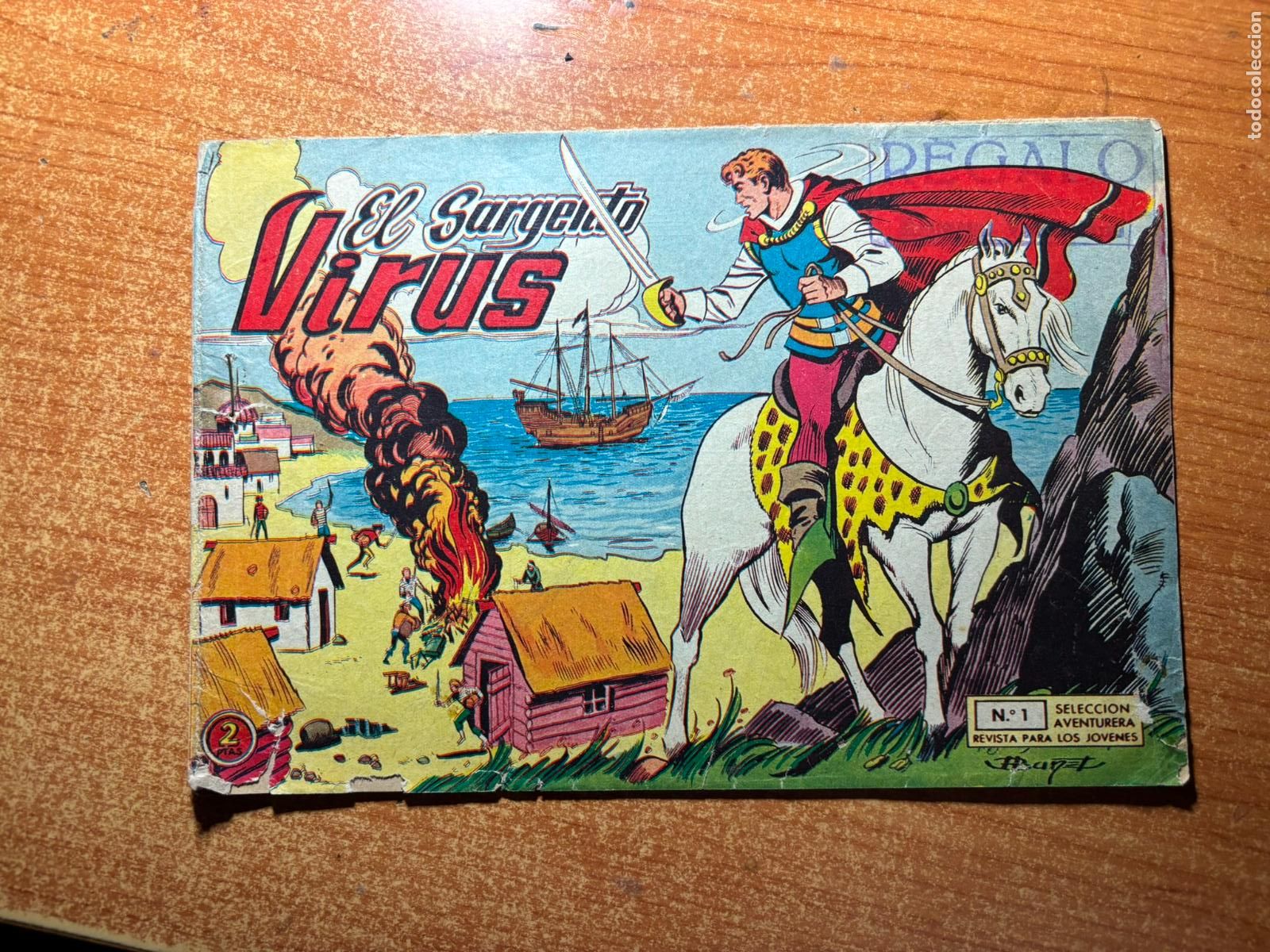 Tebeos: EL SARGENTO VIRUS N&ordm; 1 EDITORIAL VALENCIANA ORIGINAL