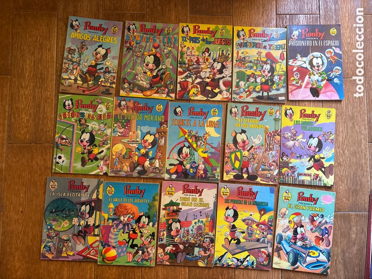 Tebeos: LIBROS ILUSTRADOS PUMBY COLECCION COMPLETA 57 NUMEROS EDITORIAL VALENCIANA ORIGINAL
