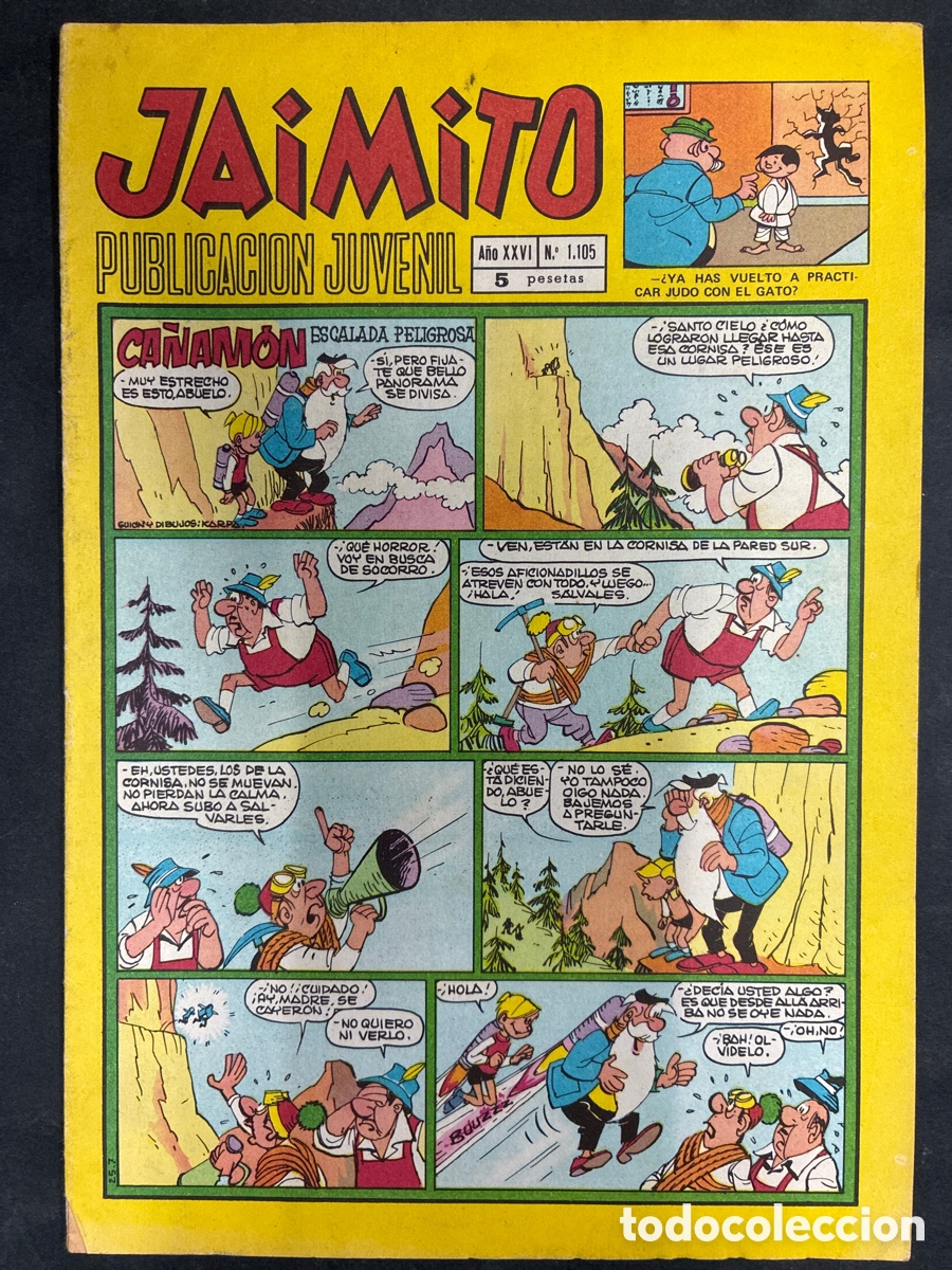 Tebeos: COMIC SEMANARIO JAIMITO N&ordm; 1105 EDITORIAL VALENCIANA